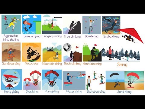 Extreme Sports: Useful List of Adventure Sports in English with Pictures
