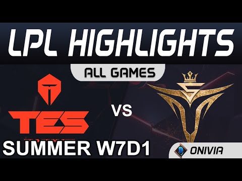 TES vs V5 Highlights ALL GAMES LPL Summer Season 2020 W7D1 Top Esports vs Victory Five by Onivia