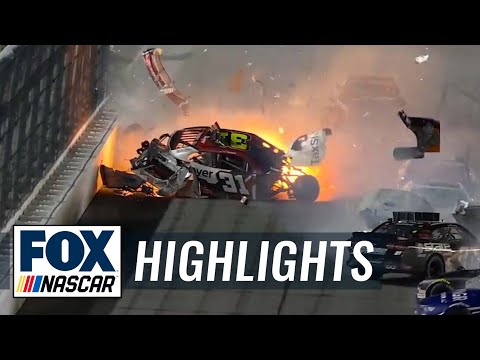 Myatt Snider goes airborne as Austin Hill wins at Daytona | NASCAR ON FOX HIGHLIGHTS